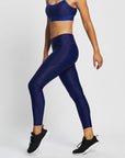 SUSTAINABLE MID WAIST LEGGINGS VASTUS - INDIGO