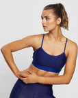 SUSTAINABLE SPORTS BRA INFRASPINATUS - INDIGO